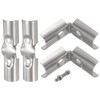 uxcell 4 Way Structural Pipe Connector 8pcs Chain Link Fence