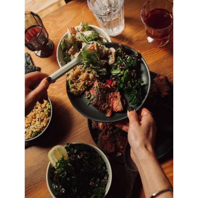 KINTO 20713 ALFRESCO Plate, 7.5 inches (190 mm), Black, Dishwasher