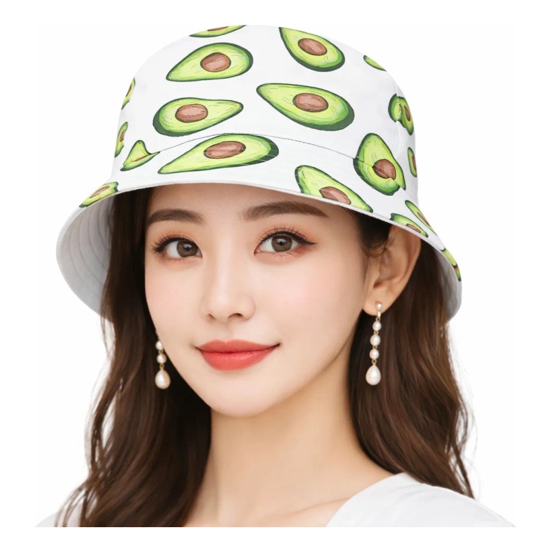 Sombrero Bucket Mujer Estampado Moda Verano Playa