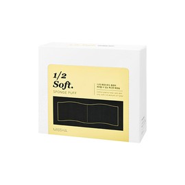 Missha 1/2 Soft Cotton Pads 60 sheets/120 cuts / 미샤  1/2 폭신 화장솜 60매/120컷