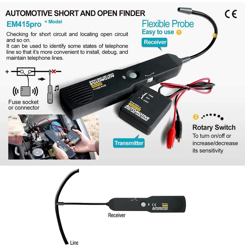 EM415Pro Automotive Electrical Openand Short Finder Circuit Tester DC 6-42V