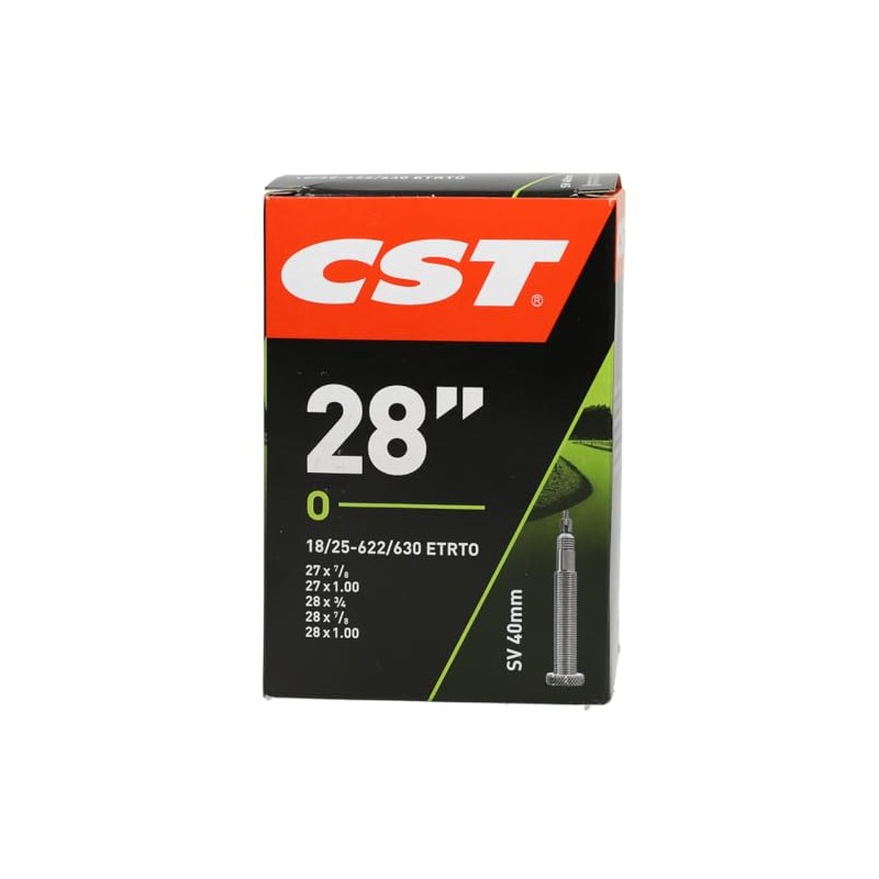 CST 071503 Black 28 Bicycle Inner Tube 700 x 18/25