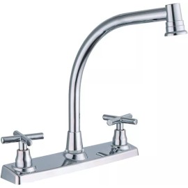 CNX Mezcladora Cromada Para Fregadero De 8 , Con Cuello De 26 Cm