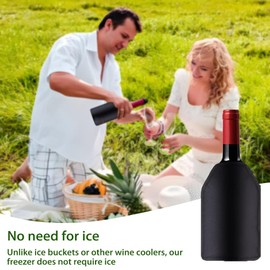 Roysmart Weinkühler Manschette, Kühlmanschette für Wein & Sekt, Flaschenkühler Manschette Sektflasche Weinkühler Sektkühler Hülle Manschetten für Wein, Champagner