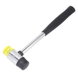 Martillo de Goma, Montado con Alambre Práctico Mango con Cabeza Doble para Montaje (Φ30mm)