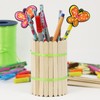 com-four® Wooden Sticks Assorted Colours Wooden Sticks for Crafts and