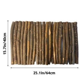 Hamiledyi Bunny Extra Large Ladder, 15.7 in X 25.1 in Wooden DIY Toy Rodents Chewing & Climbing Bridge Chinchillas Cage Tunnel/Hideout/Hut/Ramp/Divider for Small Animal Guinea Pig