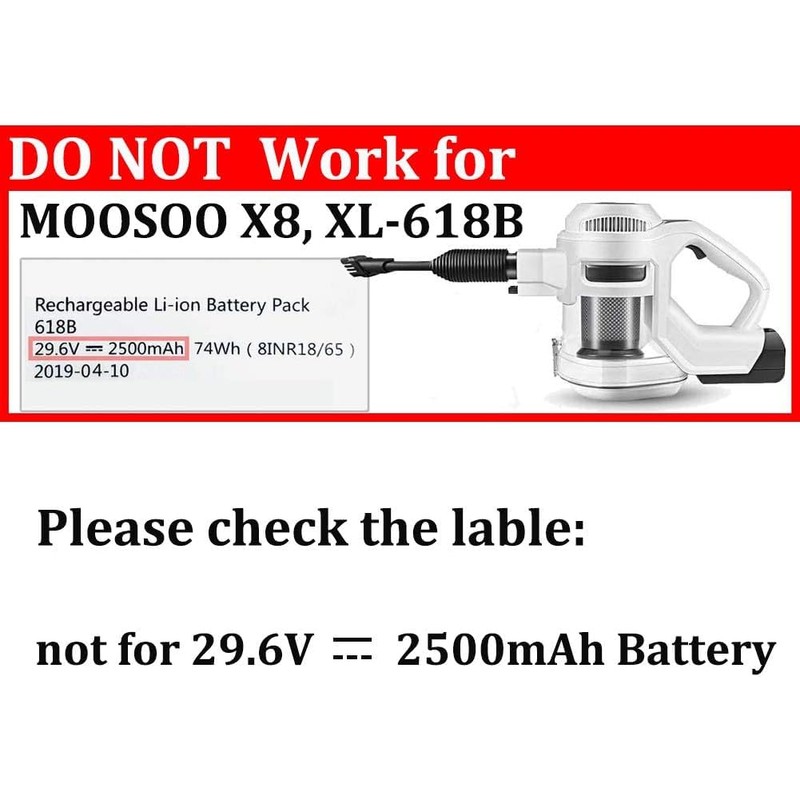 26V Vacuum Charger Compatible with MOOSOO M X6 XL618 XL-618A