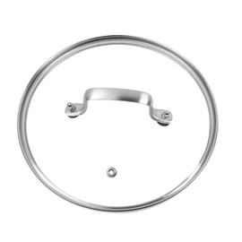 9" Tempered Glass Pan Lid with Steam Vent, Thickened to 4mm and Dishwasher Safe and Oven up to 480℉, Universal Lid Fit for Cast Iron Skillets, Frying Saute Pan, Cooking Pot