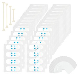 120 Stück Face Lifting Tape + 20 Unsichtbare Aufkleber + 4 Hebeseile, Unsichtbares Gesichtslifting Facial Patches für Sofortige V-Form Konturierung von Gesicht, Hals, Augenpartie