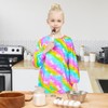 Kids Art Smock, Waterproof Artist Rainbow Unicorn Aprons Paint Art