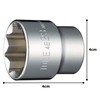 Tone Socket (8-Sided) 4E-23 1/2-inch (12.7 mm) Drive 23 mm