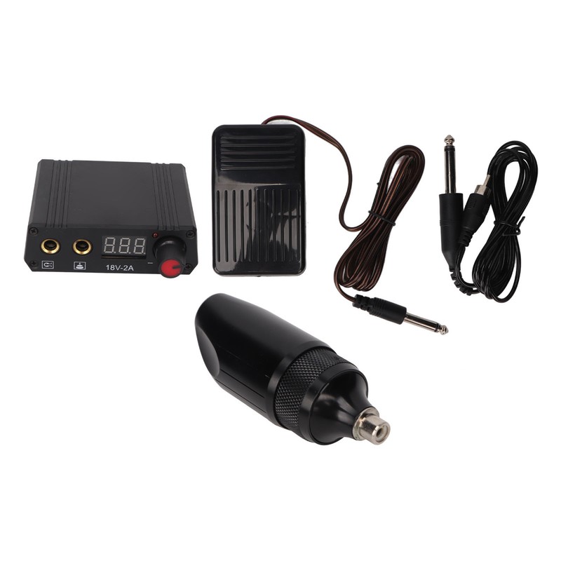 Tattoo Pen Kit LCD Display Dual Mode RAC Connector Rotary