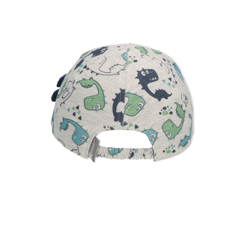 Sterntaler Jungen Baseball-cap Multidino Baseballkappe, silber, 45