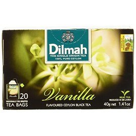 Dilmah, Vainilla Flavoured Ceylon Black Tea, 20 piezas