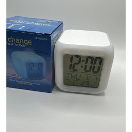 Unbranded Glowing LED Color Changing Digital Snooze Alarm Clock