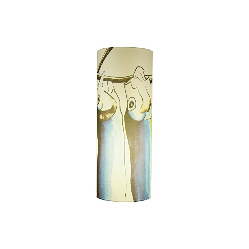 GURU SHOP Kokopelli Oliva H1120-4 Pendant Light, Blue, Paper, Length: