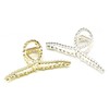 QinGoo Large Stylish Gold Cross Hair Claw Metal Hair Clip,