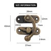 Antique Bronze Hasp, Antique Lock Padlock, Right Latch Hooks, Hasp