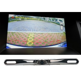 BW Waterproof Car Rearview Video Camera - 170 Degree Viewing Angle, 2 LED, CCD Sensor, 420 TV Lines, TV System PAL/NTSC, IP67