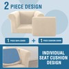 H.VERSAILTEX 2 Pieces Chesterfield Chair Covers Stretch Chair Slip Covers
