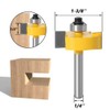 Mesee 1/4 Inch Shank Rabbeting Router Bit with 6 Bearings