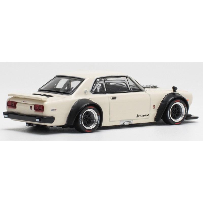 POP RACE 1/64 SKYLINE GT-R V8 DRIFT WHITE Finished Product