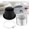 Turbo Air Intake Pipe Funnel Kit Universal Rubber Carbon Fiber