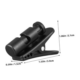 CHILDWEET 6PCS Headphone Cord Holder Clips Rotatable Earbud Wire Fixing Device Durable Clothing Mounts for Tangle Prevention and Easy Usage for Headsets and Earphones