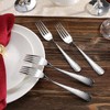 KEAWELL Premium 4-Piece Louise Hammered Fork Set, 18/10 Stainless Steel,