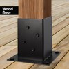 (4 PCS) LADECH 4x4 Post Anchor Base with Bottom Drainage