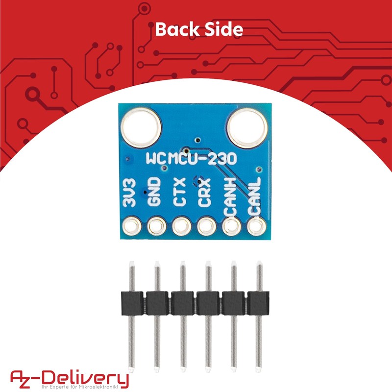 AZDelivery 1 X CAN-BUS TRANSCEIVER BREAKOUT BOARD - High Speed