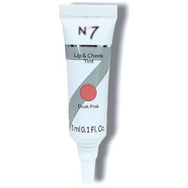 Lip & Cheek Tint - Dusk Pink Shade by Nō7 | A Lightweight & Buildable Lip & Cheek Tint, Delivers a Healthy Looking Glow & Natural Pop of Colour | 3mL-Mini Size