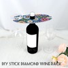 DIY 5D Diamond Painting Wine Holder with Floral Design –