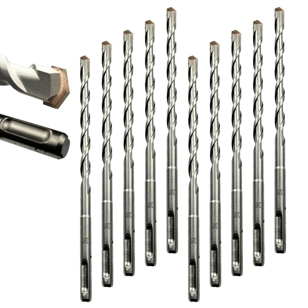 Direko SDS Plus Rotary Hammer Drill Bits 10-Piece 3/8 inch