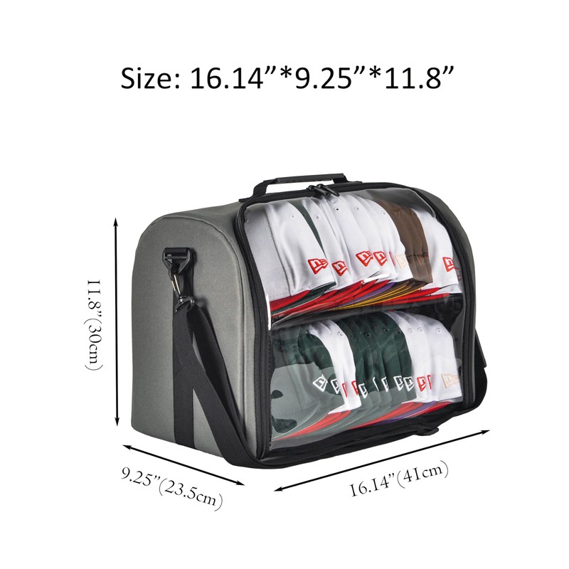 Remobia Hicol Baseball Hat Organizer Bag for 20-24 Caps, Large