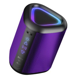 aowoka Bluetooth Speaker, 2025 Portable Wireless Speakers With Led Light, Bluetooth 5.4, 24H Playtime, Enhanced Bass, IPX7 Waterproof, Outdoor Speaker for Travel, Sport, Party, Biking.