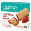 Glutino Gluten Free Oven Baked Bar, Strawberry, Naturally Flavored, 5
