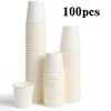 VEYLIN Disposable Paper Cups,100 Pieces 3oz Small White Paper Cups