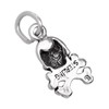 jewellerybox Tiny Sterling Silver Skull & Crossbones Charm