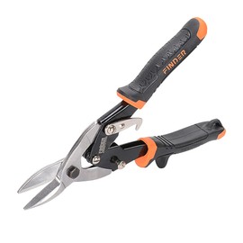 Convy Straight Cut Tin Aviation Snips, 25 cm Red, 25cm, convy-GJ87EU , Orange