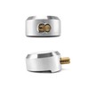 QWORK Heavy Duty Puck Lock and Hasp, High Security Steel