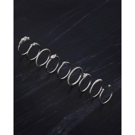 Milla 925 Sterling Silver Stackable CZ Cluster Ring for Women | AAAAA Cubic Zirconia, Hypoallergenic, Tarnish Resistant, Comfort Fit (Sterling Silver, Size 8)