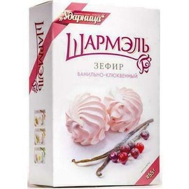 RUSSIAN ZEFIR MARSHMALLOW "SHARMEL" Vanilla-Cranberry 255 g Зефир Ванильно-Клюквенный Шармэль