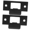 DOITOOL 4pcs Stainless Steel Door Latch Plates T-Shape Plates for