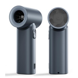 LEMOISTAR Portable Handheld Fan, 5 Speeds, 3000mAh Battery Rechargeable Fan with Power Display, Small Pocket Design, Lightweight Personal Cooling Fan for Travel Camping Women Men Outdoor-Blue