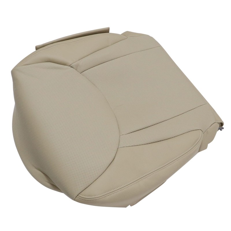 Priprilod Tan Perforated Leather Driver Side Bottom Replacement Seat Cover