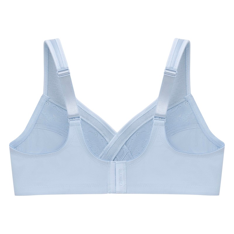 Glamorise - Brasiere de Copa Completa,1003, para Mujer, Azul Claro,