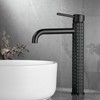 Tall Vessel Sink Faucet Bathroom Faucet Black Single Handle Single