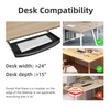 22"Wx11"D Under Desk Keyboard Tray Slide Out, Pull Out Keyboard